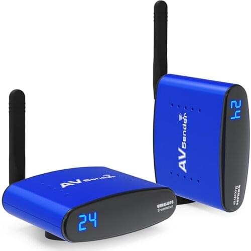 Larryjoe 5.8GHz Wireless AV Audio Video Transmitter Receiver 200M AV Audio Sender Receiver With IR Input For HD TV BOX