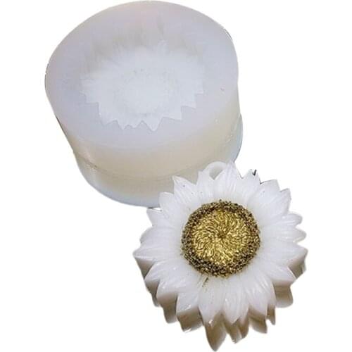 Sunflower Epoxy Resin Mold Aromatherapy Plaster Silicone Mould DIY Crafts Tools K3ND