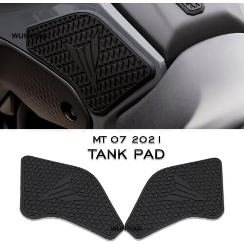 MT07 Tankpad Side Fuel Tank pad Tank Pads Protector Decal Gas Knee Grip Traction Pad For YAMAHA Stickers MT 07 MT07 2021