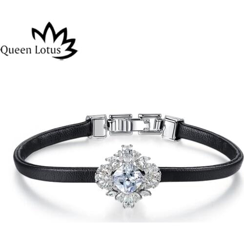 Queen Lotus Leather Bracelets