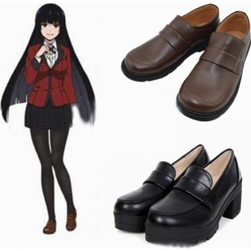 Anime Cosplay Uniform Kakegurui Yumeko Jabami Japanese School Kakegurui Yumeko Jabami Japanese School Boots Shoes