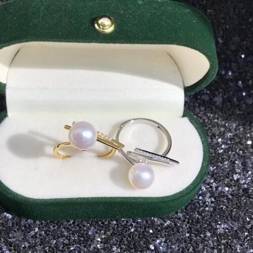 Unqiue Design 925 Sterling Silver Adjustable Ring Settings Findings Mountings Parts for Pearl Corals Jade Crystal, 5pcs/lot