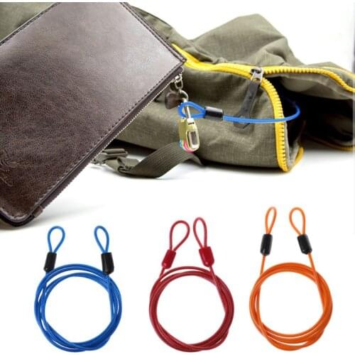 Bicycle Lock Steel Wire Cable 1m Safety Loop Cycling Bike Protector Anti Theft F2TC