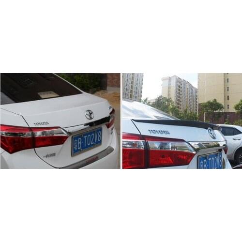 RQXR ABS Rear Wing Rear Trunk Rear Spoiler for toyota corolla altis 2014-2017, new design top quality unpainted