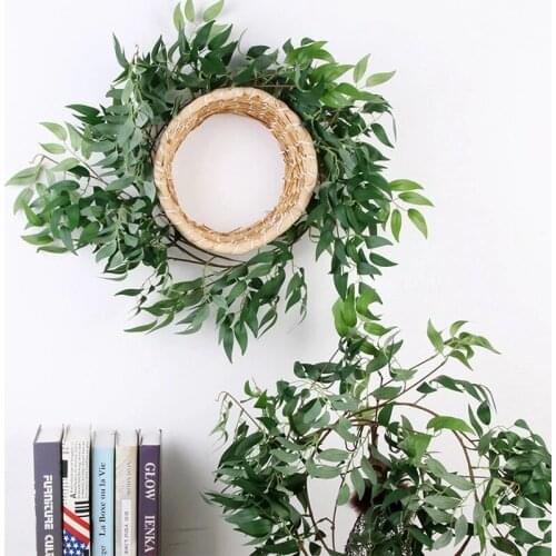 1.7M Artificial Willow Plant DIY Simulation Willow Cane Vine Home Decor Garland Leaves Rattan Ivy Wreath Wedding Decoration