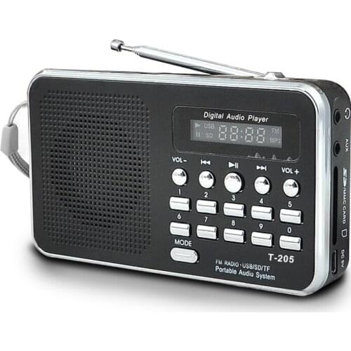 1pcs Portable Mini Am Fm Radio Stereo Speaker Support Sd/Tf Card With Usb