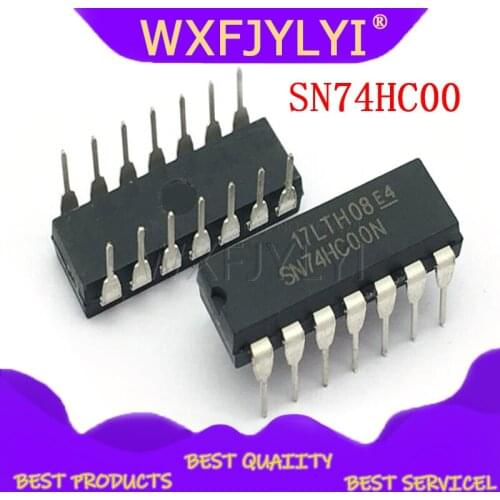 10PCS SN74HC00 HC00 74HC00 74HC00N DIP-14 , NAND gate IC New Original