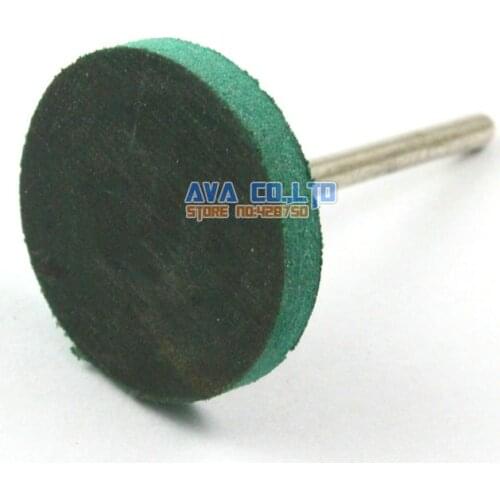 20 Pieces 25x4mm Green Mounted Rubber Polishing Point Grinding Wheel 3mm Shank