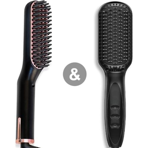 3 in 1 Multifunctional Hair Straightener Electric Beard Straighten Brush Men&Women Hair Smoothing Hot Comb Hairdressing Tools