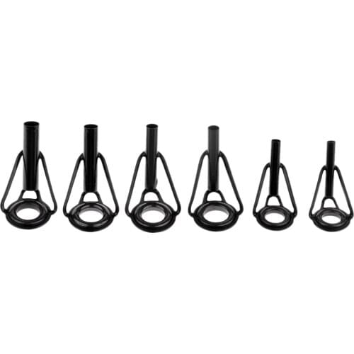 30 Pcs Stainless Steel Fishing Rod Guides Ring Rod Repair Kit DIY Tips Rings