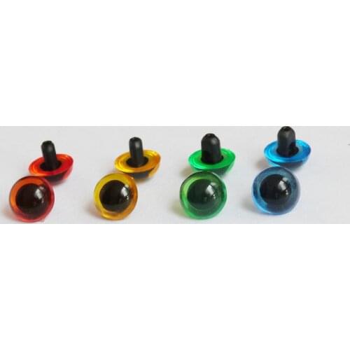 50pcs/lot 9/10.5/12/13.5/15mm handscrew button eyes colorful new toy eyes for diy felt findings--blue/green/red/yellow/brown