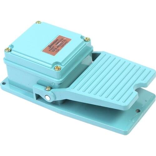 AC 380V 10A 1NO 1NC Momentary Treadle Pedal Foot Switch w Cable Gland TFS-402