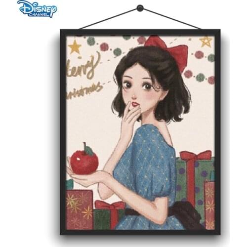 Disney 5D DIY Diamond Painting Princess Hand-painted "Christmas Style" Round Diamond Embroidery Handmade Crafts Home Decoration