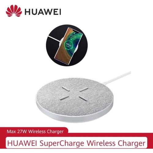 Huawei Wireless Charger 27W Max SuperCharge QI Smart Quick Charger CP61 for iPhone Samsung Huawei Mate 30 Pro Fast Charger