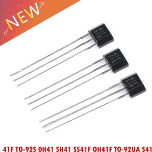 10PCS 41F TO-92S Bipolar Hall Element Sensor Motor Electric Car Motor Hall Sensor 0H41 SH41 SS41F OH41F TO-92UA S41
