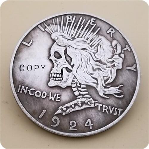 Hobo Nickel Coin_1924-P Peace Dollar COPY COIN