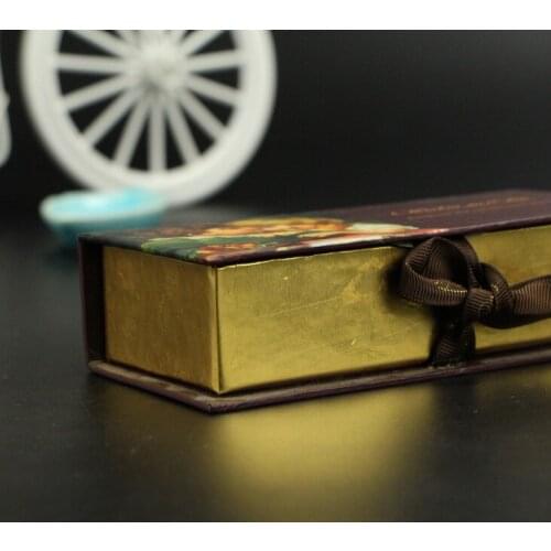 Custom Matte fancy black recycled paper gift box divide chocolate packaging boxes with logo printing ---DH11732