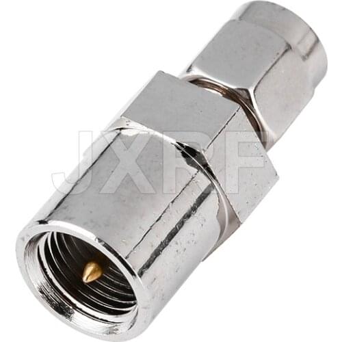 JXRF Coaxial Adapter SMA Male Plug to FME Male Plug Straight Nickel plated SMA to FME Connector