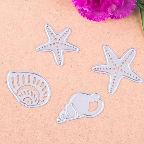 Sea Shell Cutting Dies Stencils for Scrapbooking Paper Greeting Card Album Photo Art Painting Embossing DIY Decor
