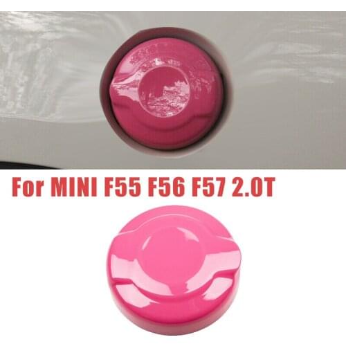 Fuel Tank Filler Protection Cover Gas Cap Cover Trim Decor for Mini Cooper F55 F56 F57 2.0T Accessories Pink