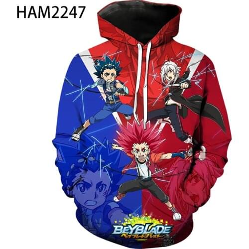 Beylade Burst 2021 New Anime 3D Print Hoodie Mens Womens Sweatshirt Casual Long Sleeve Pullover Street Top