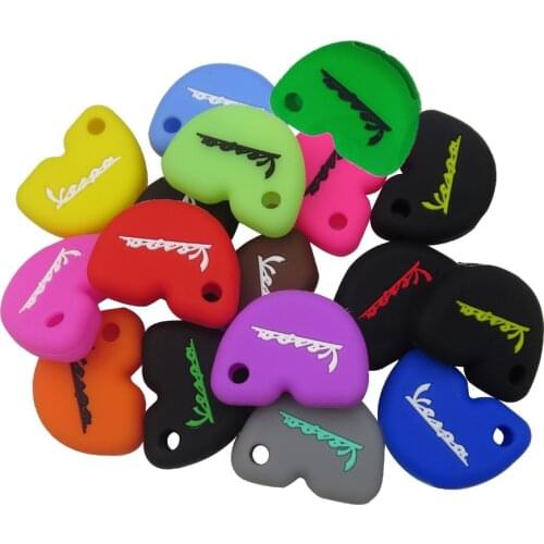 New Styling Soft Silicone Rubber Key Fob Case Cover Cap Protector Holder For Vespa Piaggio GTS300 LX150 Fly 125