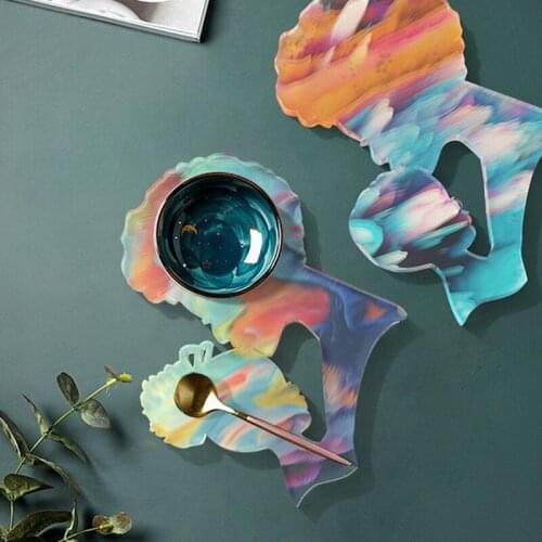 Coaster Epoxy Resin Mold Cup Mat Placemat Casting Silicone Mould DIY Crafts Home Decorations Making Tool