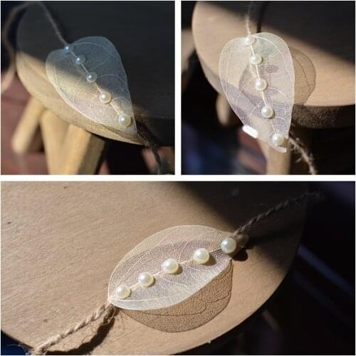 Newborn baby childrens leaf vein hemp rope photography headband original ecological photography prop headbands pure handmade