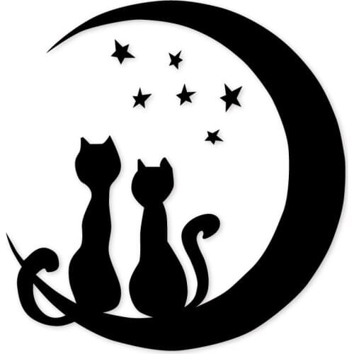 Cats sit moon Metal Cutting Die Stencils for DIY Scrapbooking Album Decorative Embossing Hand-on Paper Craft Cards