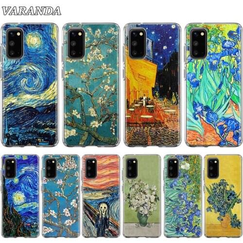 Silicone Phone Case For Samsung Galaxy S20 FE S21 Ultra S10e S10 5G S9 S8 Plus S7 Edge Cover Coque Funda Van Gogh Starry Sky Art