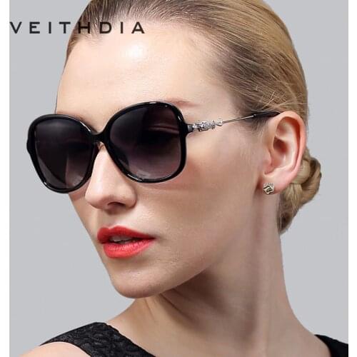 VEITHDIA Leopard Retro TR90 Womens Sun glasses Polarized Ladies Designer Sunglasses Eyewear Accessories For Women Women 7026