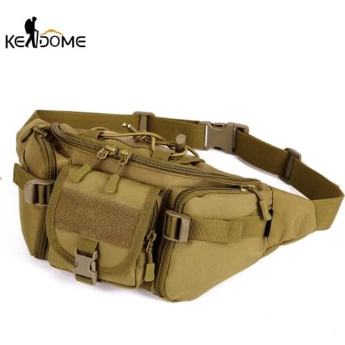 High Quality Canvas Military Waist Bag Unisex Utility Motorcycle Riding Waist Pack Outdoor Sports Travel high Leg Bag XA726WD
