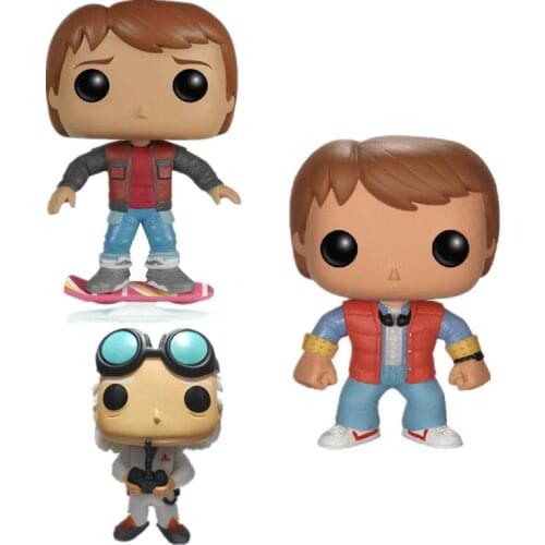Back to the future Figure Marty Martin Marty Dr. Emmet. Brown doll model decoration toy Figure Collect Toys Gifts 10CM