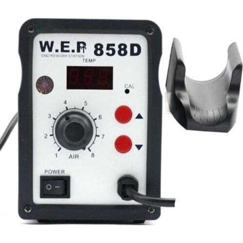 WEP858D 220V Hot Air Gun 700W ESD Soldering Station LED Digital Heat Gun Desoldering Station