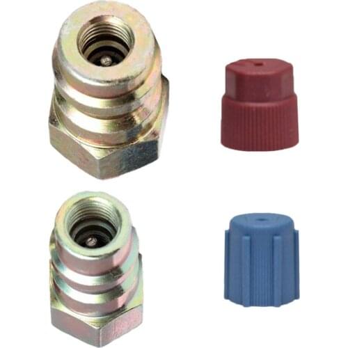 Replacement A/C Charging Port Adapter Retrofit Quick Coupler High/Low Side