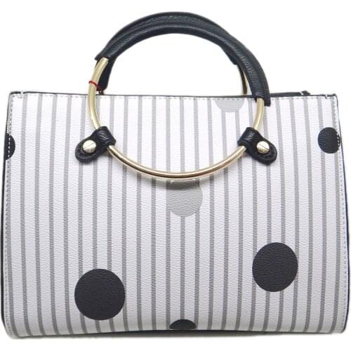 Ladies Totes Real Leather Genuine LeatherWomen Handbags Dots Designer Personality Portable Bags