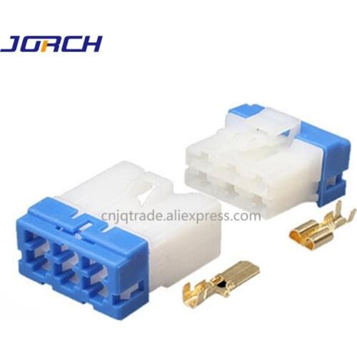 5 pcs 6 Pin AMP Car Electrical Wire Connector Blower Speed Control Resistor Plug For VW BMW Toyota NISSAN AND PH772-06015