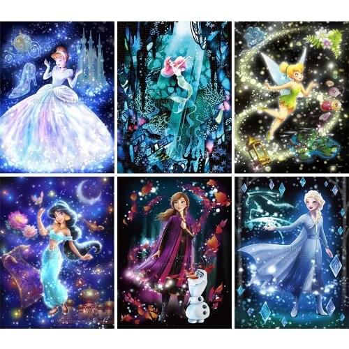 Diamond Painting Cartoon Princess Fantasy Art 5D DIY Square Round Fairytale Mosaic Set Cross Stitch Embroidery Home Decoration