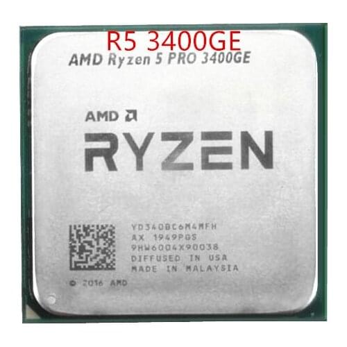 AMD Ryzen 5 PRO 3400GE R5 PRO 3400GE R5 3400GE 3.3 GHz Quad-Core a Otto Filo di 35W Processore CPU AM4