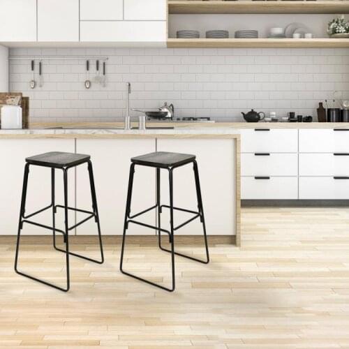 4pcs/set Bar Stools Chairs Bar Chair Leisure Bar Stools Chairs Iron Bistro Stool Coffee Chair Home Decor Stool Furniture HWC