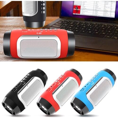 HIFI Portable wireless Bluetooth Speaker Stereo Soundbar TF FM Radio Music Subwoofer Column Speakers for Computer Phones