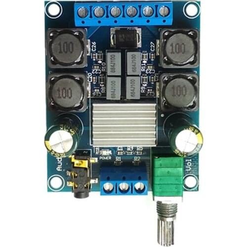 High Efficiency TPA3116 D2 Dual Channel 50Wx2 Amplifier Module 4.5-27V Digital Power 2 Channel Stereo Amplifier Board