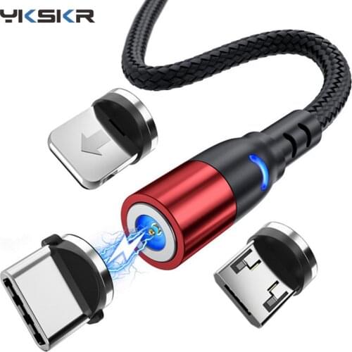 Magnetic Cable Micro USB Cable Fast Charging LED Type-C Cable Magnet Charger Date Wire Mobile Phone Cable For iPhone USB Cable