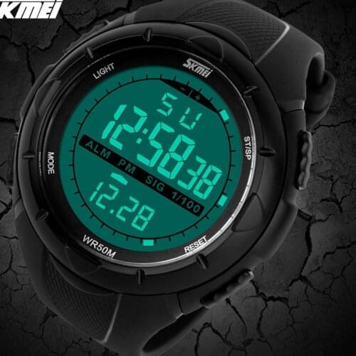 NEW 2019 skmei Man Sports watch Digital Wristwatches reloj hombre Big Dial Military Alarm Shock Resistant Waterproof Watch male