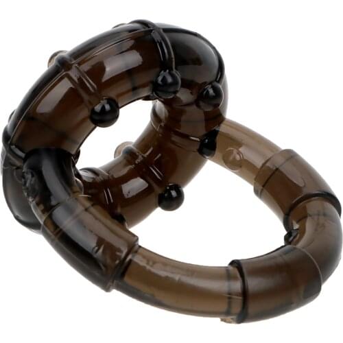 IKOKY Male masturbation Cock Ring Delay Ejaculation Male Chastity Device Elasticity Sex Toys for Men Penis Ring