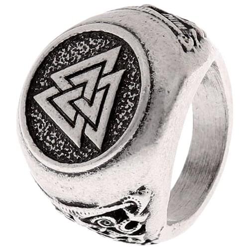 Norse Vikings Scandinavian Rune Ring Norde Vigisr Mens Ring Large Size