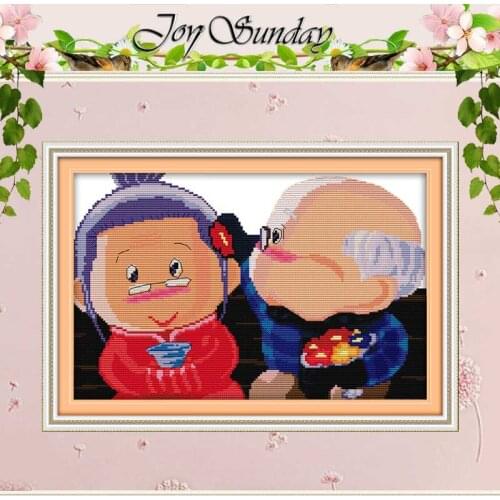 Love at an elderly age Counted Cross Stitch 11CT 14CT Cross Stitch Set Wholesale Cartoon Cross-stitch Kit Embroidery Needlework
