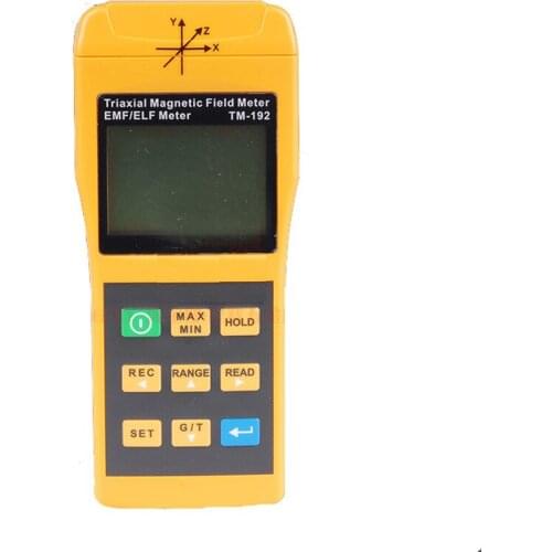 New Professional High Quality 3-axis Magnetic Field Meter 30Hz-2000Hz TM192 Digital Electromagnetic Radiation Detectors Meter