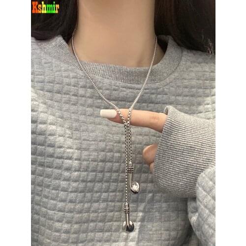 Kshmir Hip hop style necklace creative earphone design choker necklace small number of hoodie chain 2020