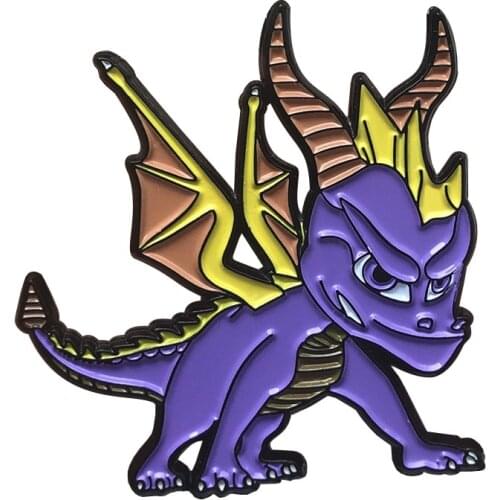 Purple Dragon Video Game Pin